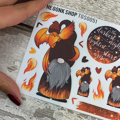Rise up / Phoenix/ Fire Gonk Stickers Gregor (TGS0051)