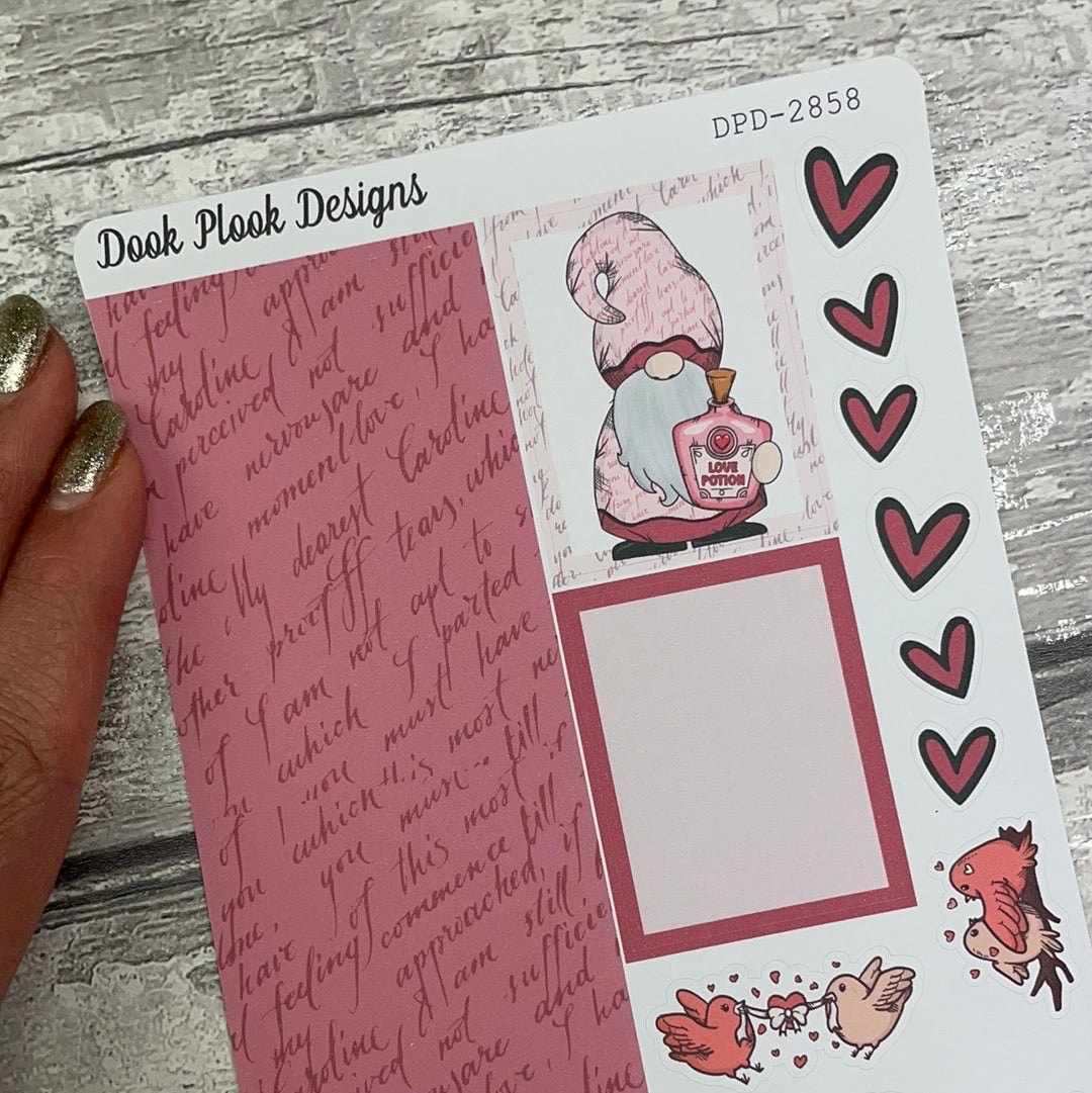 Pink Paige (Love Letters) strips Journal planner stickers (DPD2858)