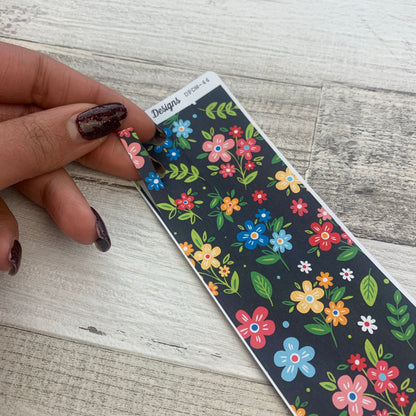 Passion Planner Hour Cover up / Washi strip stickers Small Bold flowers (DPDW-44)