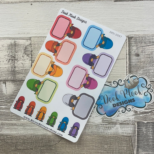 Rainbow Gonk Gretel box stickers (DPD2267)