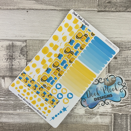 (0371) Passion Planner Daily Compact stickers - Cute Bee