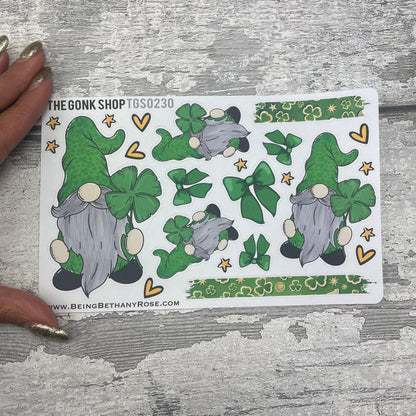 Ginny St Patricks Day Gonk Stickers (TGS0230)