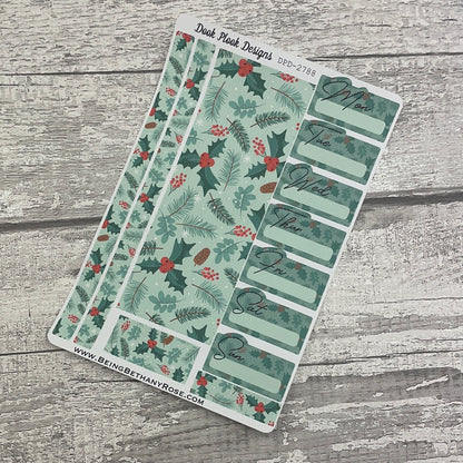 Holly  - One sheet week planner stickers (DPD2776)