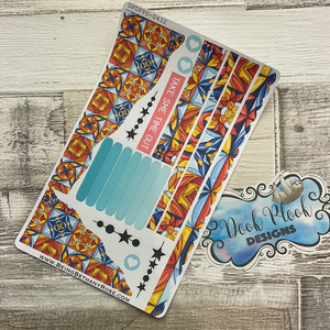 (0432) Passion Planner Daily Wave stickers - Medi Tile