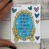 Motivational Quote "Admire Others" stickers (DPD2636)