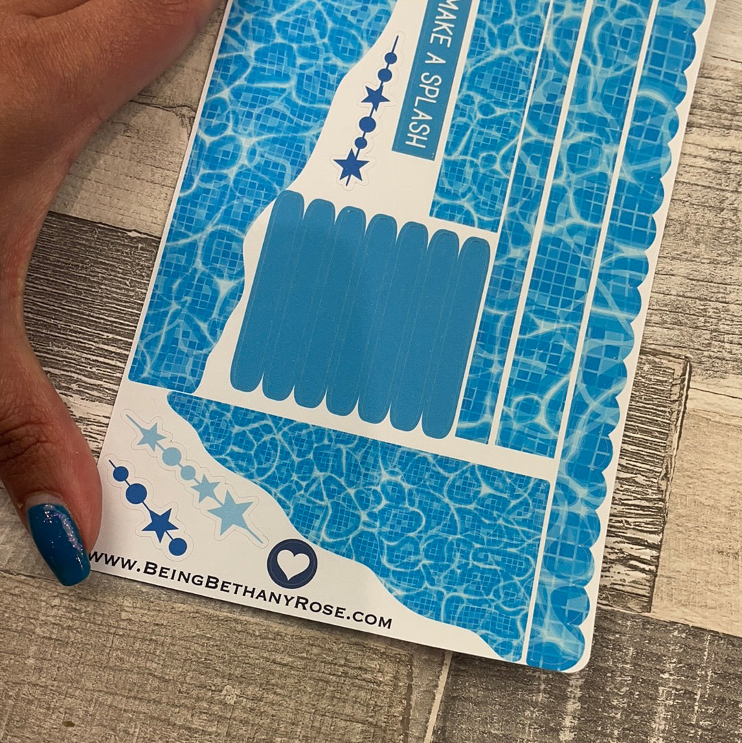 (0500) Passion Planner Daily Wave stickers - Make a Splash