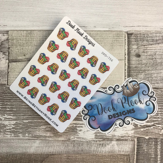 Laundry basket stickers (DPD756)