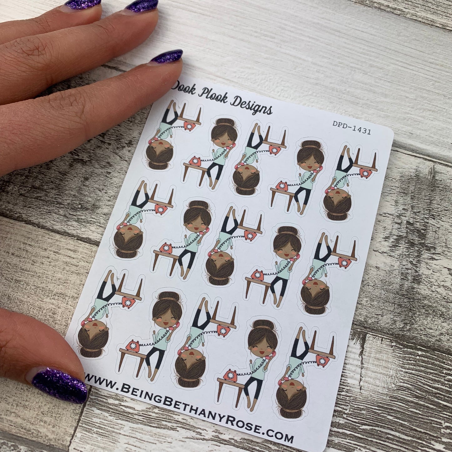Black Woman - Phone Stickers (DPD1431)