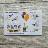 Happy New Year stickers  (DPD907)