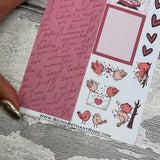 Pink Paige (Love Letters) strips Journal planner stickers (DPD2858)