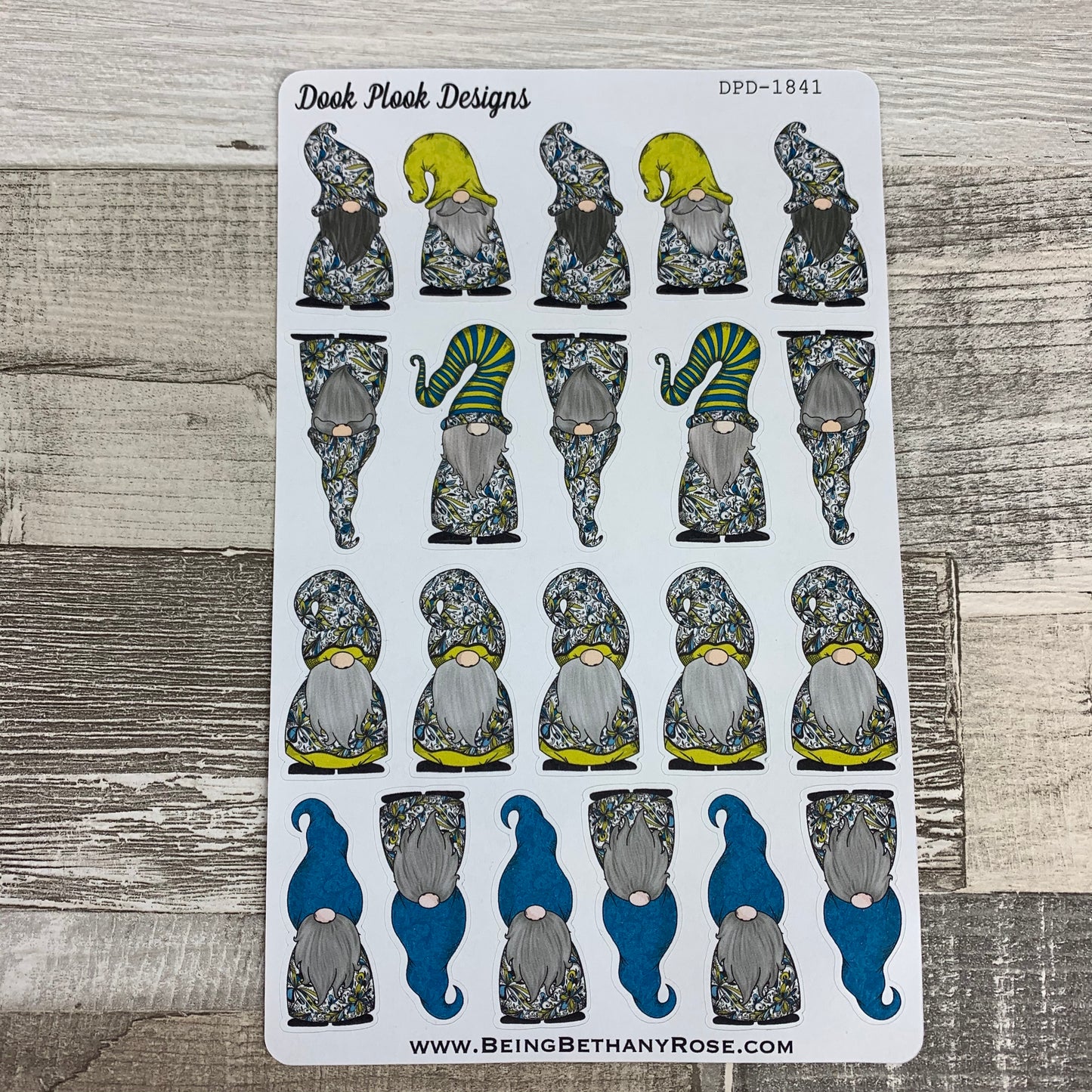 Peacock Gonk Character Stickers (DPD-1841)