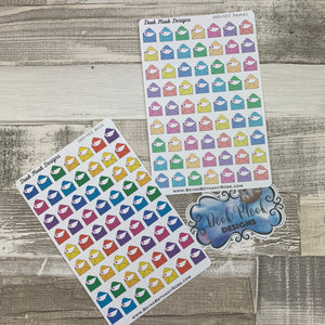 Happy mail envelope stickers (DPD003-004)