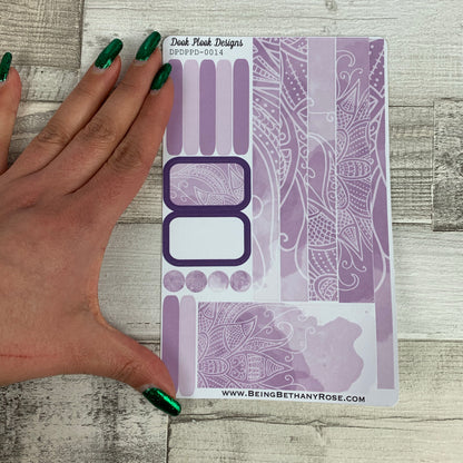 (0014) Passion Planner Daily stickers - Purple reflections
