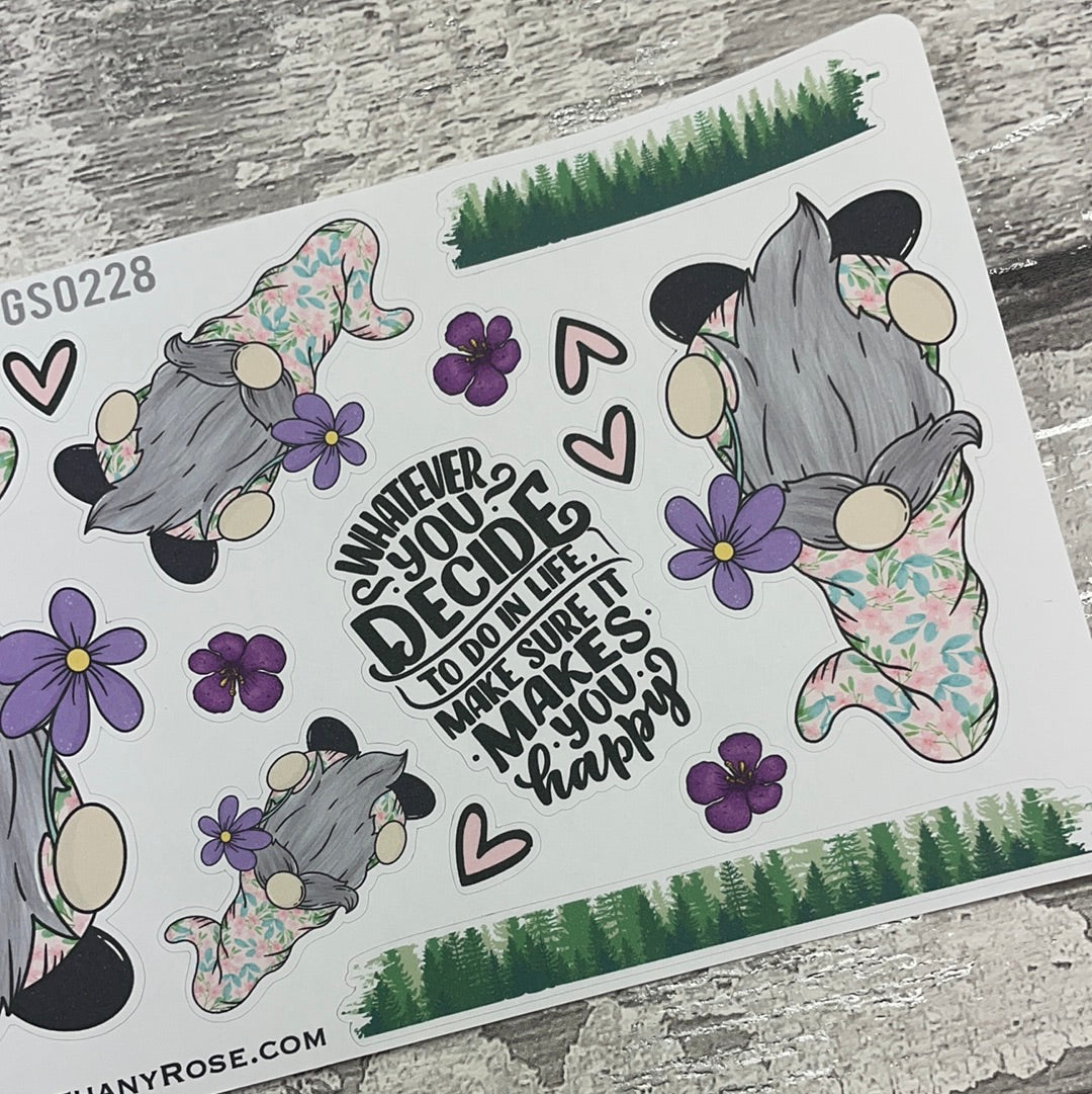 Florence Reid Flower Gonk Stickers (TGS0228)