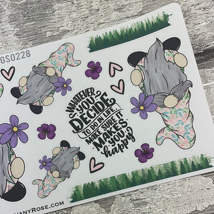 Florence Reid Flower Gonk Stickers (TGS0228)