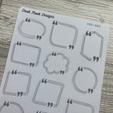 Empty Quote Box stickers (DPD885)