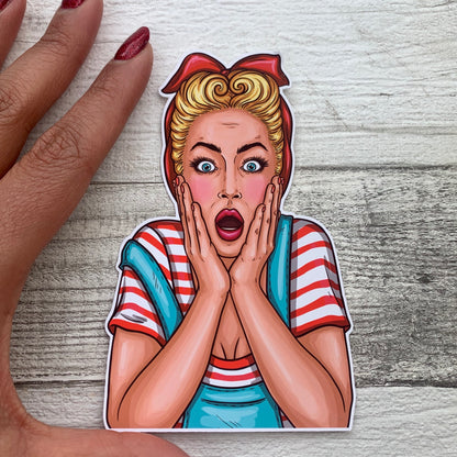 Shocked face Die Cut