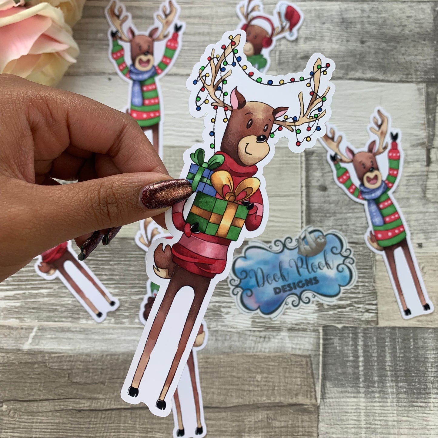 Reindeer (present) Die cut