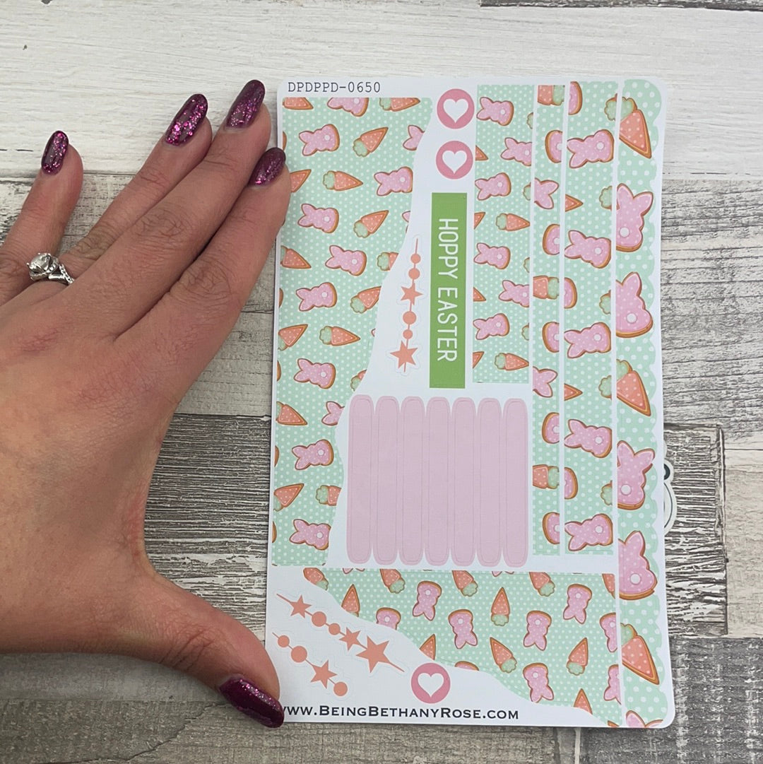 (0650) Passion Planner Daily Wave stickers - Hoppy Easter