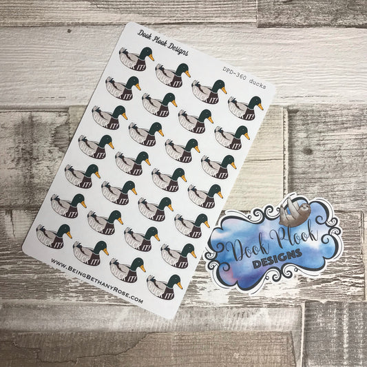 Duck it  stickers (DPD360)