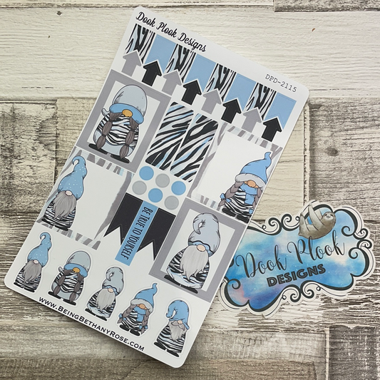 Blue Zebra Gonk functional stickers  (DPD2115)