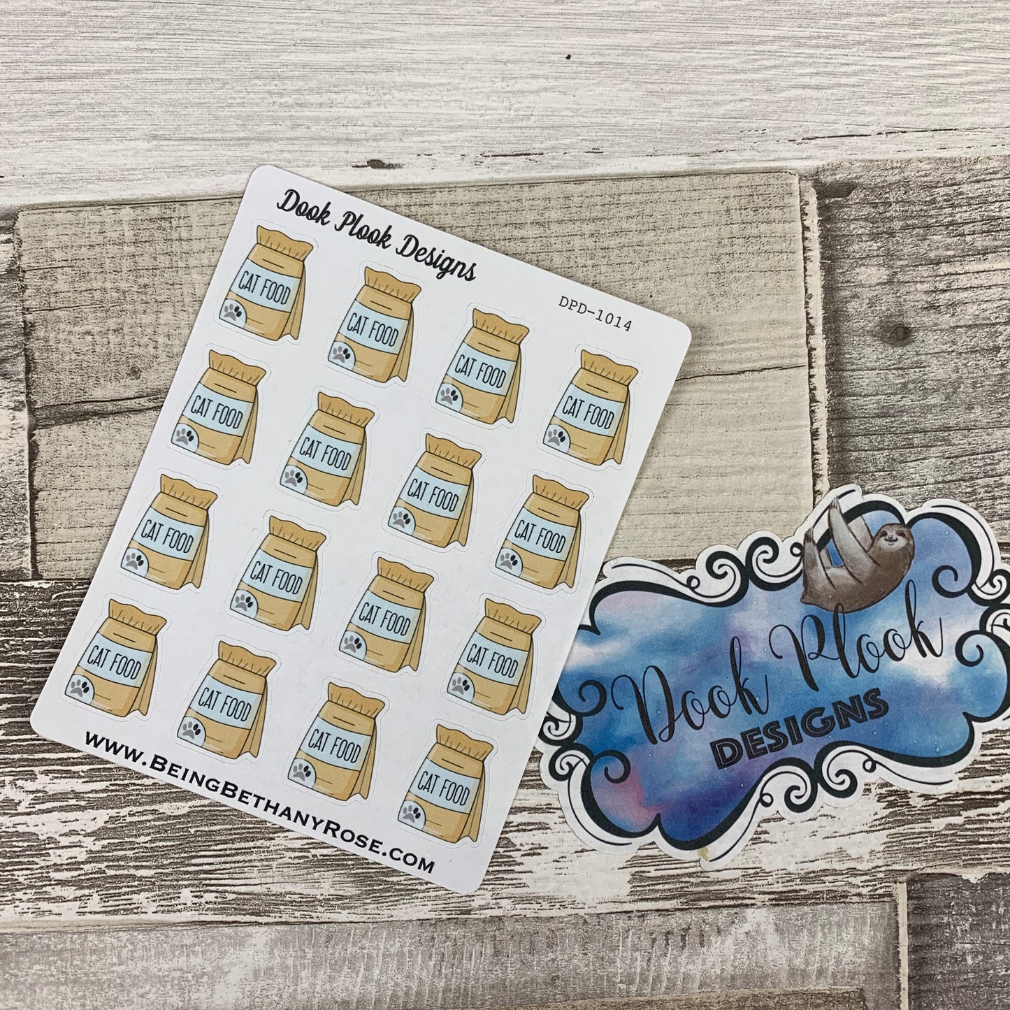 Cat food stickers  (DPD1014)