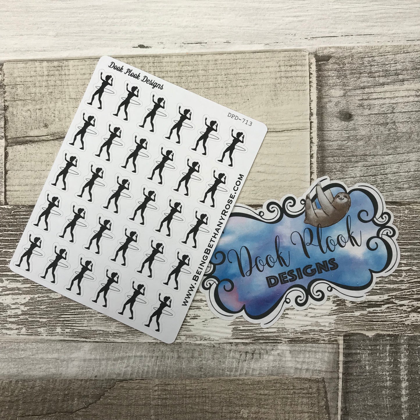 Hula hooping stickers (DPD713)