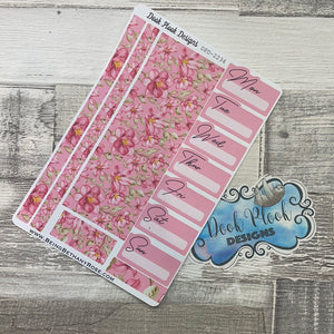 One sheet week planner stickers - pink blush (DPD2234)