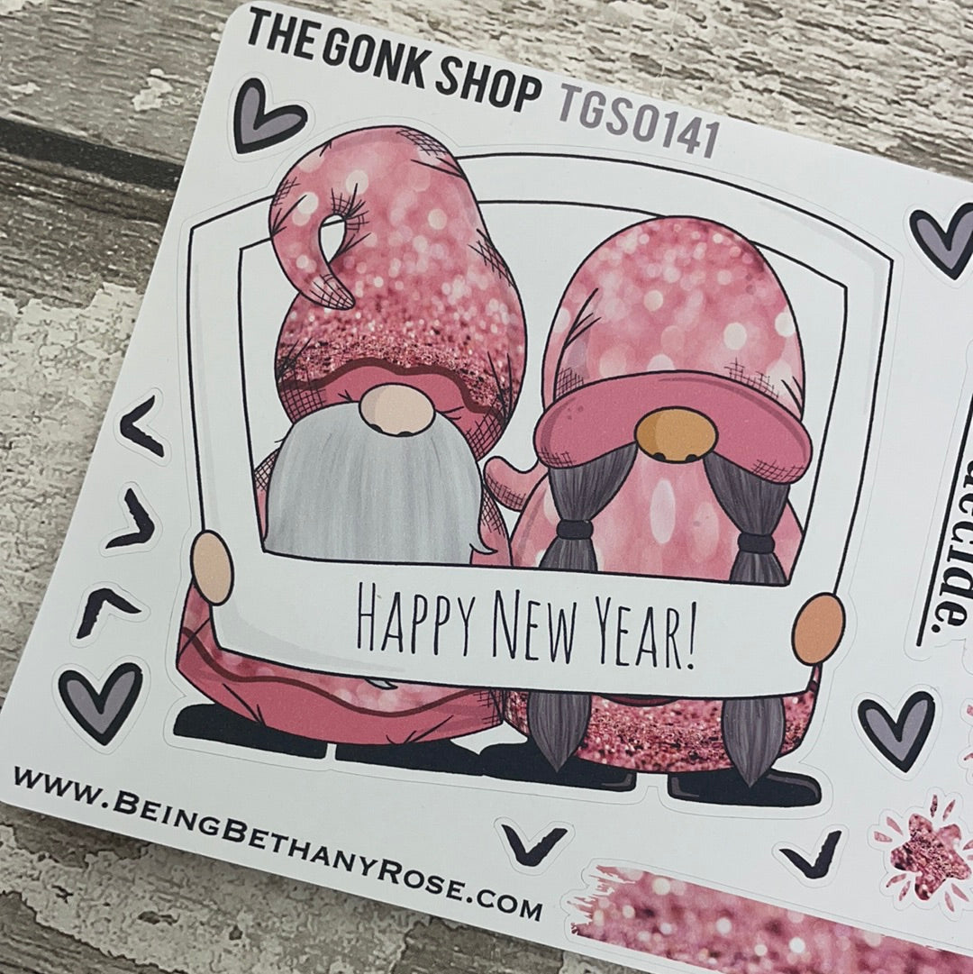 Happy New Year Frame Gonk Stickers (TGS0141)