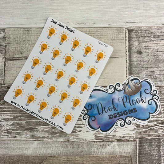 Light bulb stickers (DPD198)