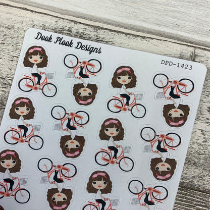 White Woman - Bike Stickers (DPD1423)