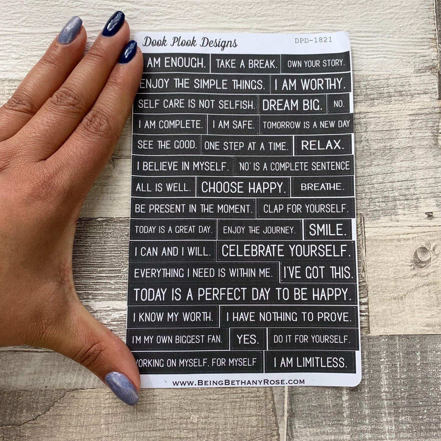 Positive affirmation stickers (DPD1821)
