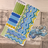 (0418) Passion Planner Daily stickers - style waves