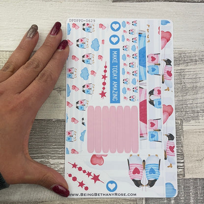 (0629) Passion Planner Daily Wave stickers - Valentines Make Today Amazing