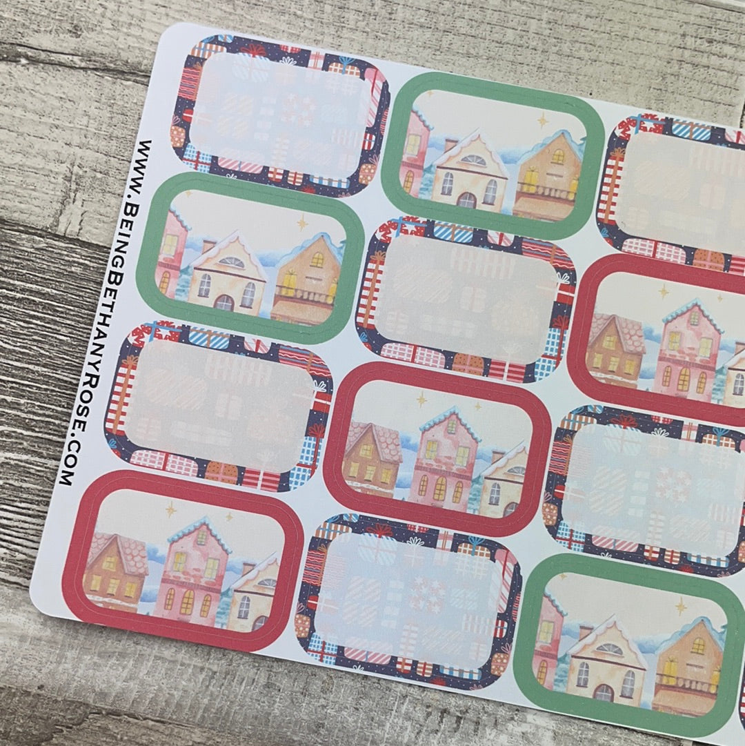 Merry half box stickers (DPD2360)