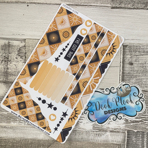 (0396) Passion Planner Daily Wave stickers - Sun Tiles