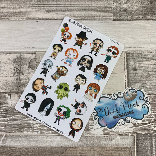 Halloween / Horror character stickers (DPD1481)