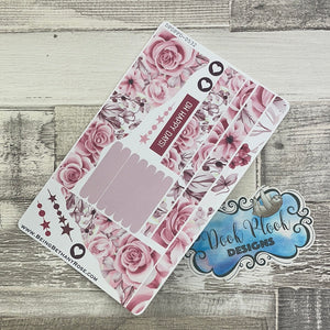 (0532) Passion Planner Daily Wave stickers - Rose Garden Bloom