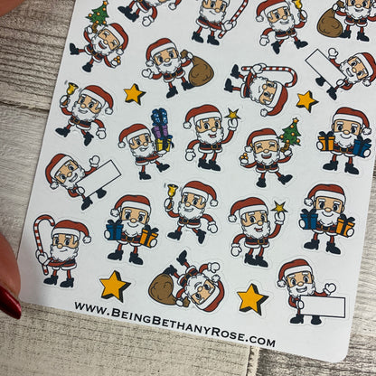 Santa Christmas stickers (DPD884)
