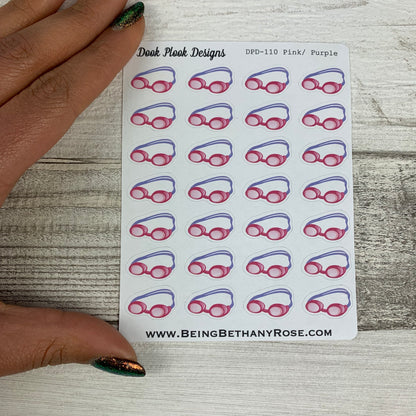 Swimming goggles stickers (DPD110)
