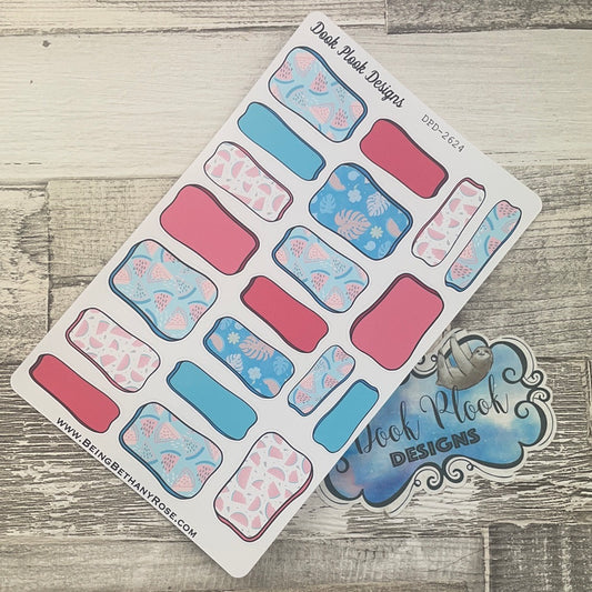 Mel Hand drawn box stickers (DPD2624)