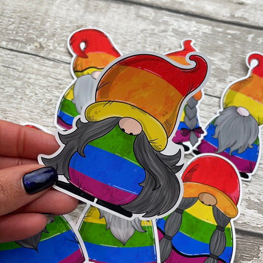 Rainbow pride Gonk Die cut (Hetty)