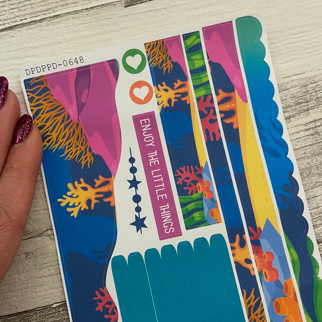 (0648) Passion Planner Daily Wave stickers - Ardella