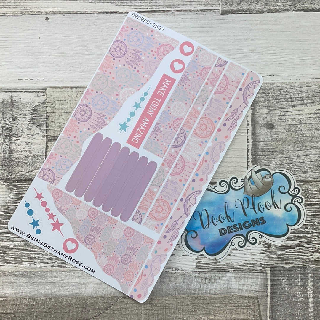 (0537) Passion Planner Daily Wave stickers - Faded Dreams
