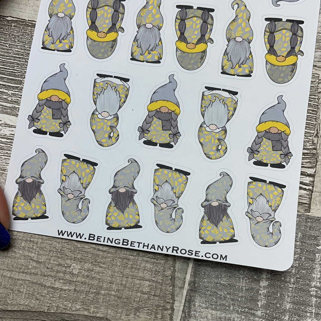 Yellow flowers Gonk Character Stickers (DPD-1967)