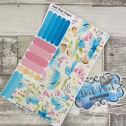 (0331) Passion Planner Daily stickers - Pastel Butterflies