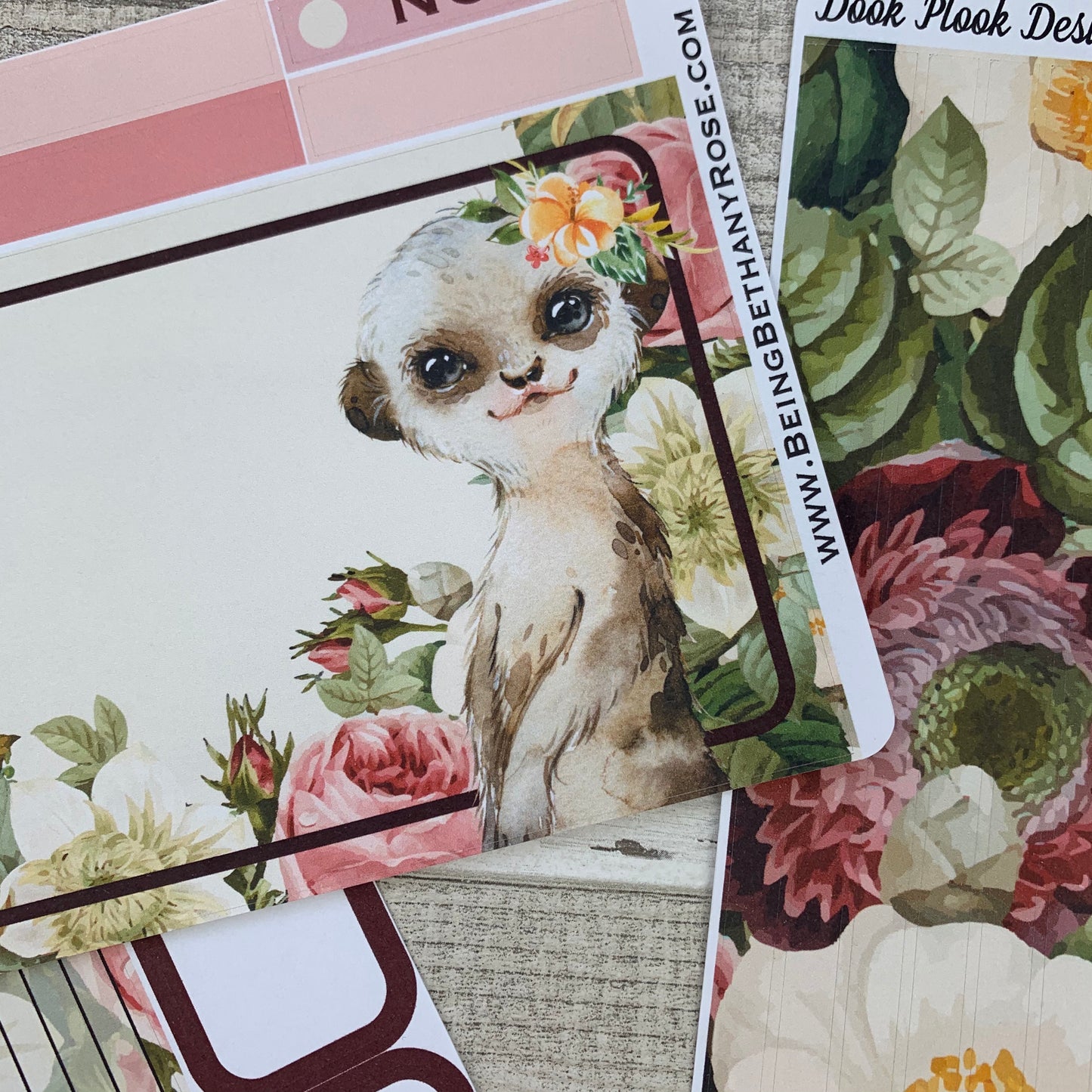 Meerkat Watercolour Passion Planner Week Kit (DPD1807)
