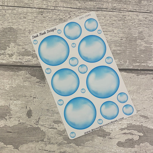 Bath and Bubbles bubble Journal planner stickers (DPD2886)