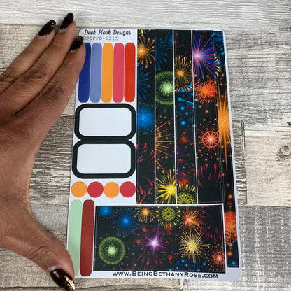 (0215) Passion Planner Daily stickers - Firework