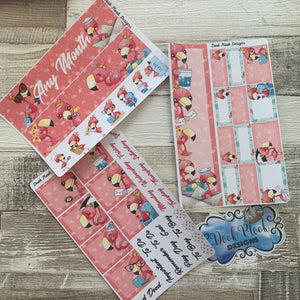 Flamingo Monthly View Kit (any month) for the Erin Condren Planners